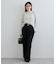 キラッと華やか！透かし柄シャギーニットプルオーバー