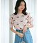 【WEB限定】リボンハーフスリーブニット