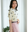 【WEB限定】リボンハーフスリーブニット
