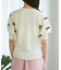 【WEB限定】リボンハーフスリーブニット