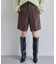 ダブルウエストバミューダハーフパンツ