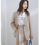 【洗える・接触冷感】美easyノーカラーVネックジャケット【セットアップ対応】