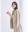 【洗える・接触冷感】美easyノーカラーVネックジャケット【セットアップ対応】