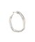 オーバルメタルフープピアス