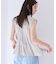 【WEB限定】割繊釦ネックフリルブラウス