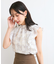【洗える】2WAYショルダーシアーチェックブラウス