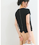 【WEB限定】パールフリルリブサマー半袖ニット