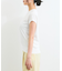 【WEB限定】パールフリルリブサマー半袖ニット