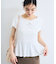 【WEB限定】ビッグカラーペプラムカットソー