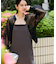 【WEB限定】ジップアップメッシュブルゾン/カーディガン