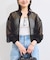 【WEB限定】ジップアップメッシュブルゾン/カーディガン