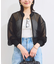 【WEB限定】ジップアップメッシュブルゾン/カーディガン