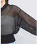 【WEB限定】ジップアップメッシュブルゾン/カーディガン
