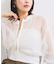 【WEB限定】ジップアップメッシュブルゾン/カーディガン