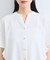 【WEB限定】フリルバンドカラースキッパーシャツ/通勤対応