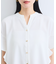 【WEB限定】フリルバンドカラースキッパーシャツ/通勤対応