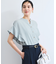 【WEB限定】フリルバンドカラースキッパーシャツ/通勤対応