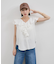 【WEB限定】ラッフルフリルフレンチスリーブブラウス