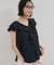 【WEB限定】ラッフルフリルフレンチスリーブブラウス