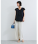 【WEB限定】ラッフルフリルフレンチスリーブブラウス
