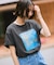 【夏トク価格】【接触冷感】箔グラフィックアートTシャツ