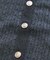 【WEB限定】エンブレム金釦5分袖ケーブルカーディガン