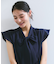 【WEB限定】【防シワ】フリルフレンチボウタイブラウス/通勤対応