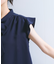 【WEB限定】【防シワ】フリルフレンチボウタイブラウス/通勤対応