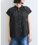 【WEB限定】ドットフリルネックブラウス/通勤対応