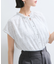 【WEB限定】ドットフリルネックブラウス/通勤対応