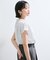 【WEB限定】ドットフリルネックブラウス/通勤対応