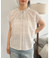 【WEB限定】ドットフリルネックブラウス/通勤対応