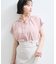【WEB限定】ドットフリルネックブラウス/通勤対応