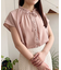 【WEB限定】ドットフリルネックブラウス/通勤対応