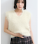 【WEB限定サイズ:MT/着丈が選べる】【洗える】フェザーヤーンニットベスト