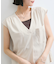 【WEB限定】【セットアップ対応】Vネックフレンチスリーブブラウス/通勤対応