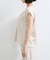【WEB限定】【セットアップ対応】Vネックフレンチスリーブブラウス/通勤対応
