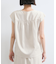 【WEB限定】【セットアップ対応】Vネックフレンチスリーブブラウス/通勤対応