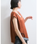 【WEB限定】【セットアップ対応】Vネックフレンチスリーブブラウス/通勤対応