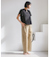 バレルシルエットコットンパンツ
