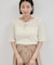 【WEB/一部店舗限定】シアーベロアハーフスリーブカットソー