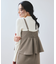 【WEB限定】【美easy】ウーリッシュ ペプラム切替キャミワンピース【洗える】