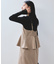 【WEB限定】【美easy】ウーリッシュ ペプラム切替キャミワンピース【洗える】
