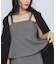 【WEB限定】【美easy】ウーリッシュ ペプラム切替キャミワンピース【洗える】