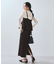 【WEB限定】【美easy】ウーリッシュ ペプラム切替キャミワンピース【洗える】