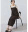 【WEB限定】【美easy】ウーリッシュ ペプラム切替キャミワンピース【洗える】