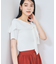 【WEB限定】【骨格で選べる2タイプ】オフショル風リボン半袖ニット