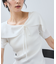 【WEB限定】【骨格で選べる2タイプ】オフショル風リボン半袖ニット