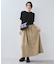 【WEB限定】フロントボタンフレアスカート