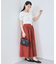 【WEB限定】フロントボタンフレアスカート